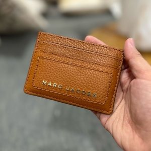 Marc Jacobs Brown Leather Card Holder